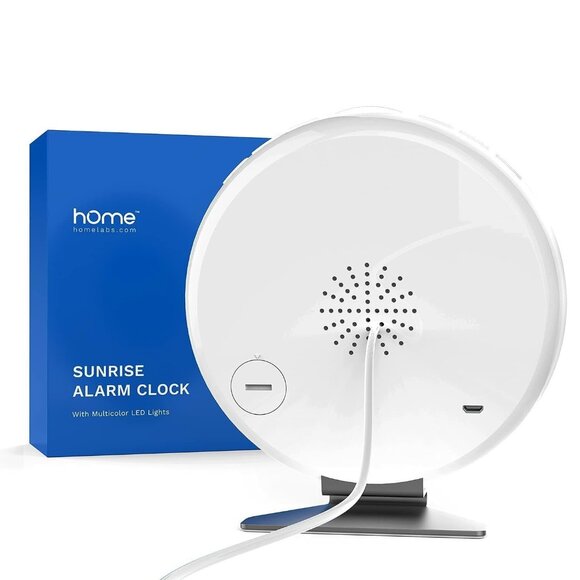 HomeLabs Sunrise Alarm Clock Digital 6 Color LED and ASMR Nature Sound Function - Picture 7 of 7